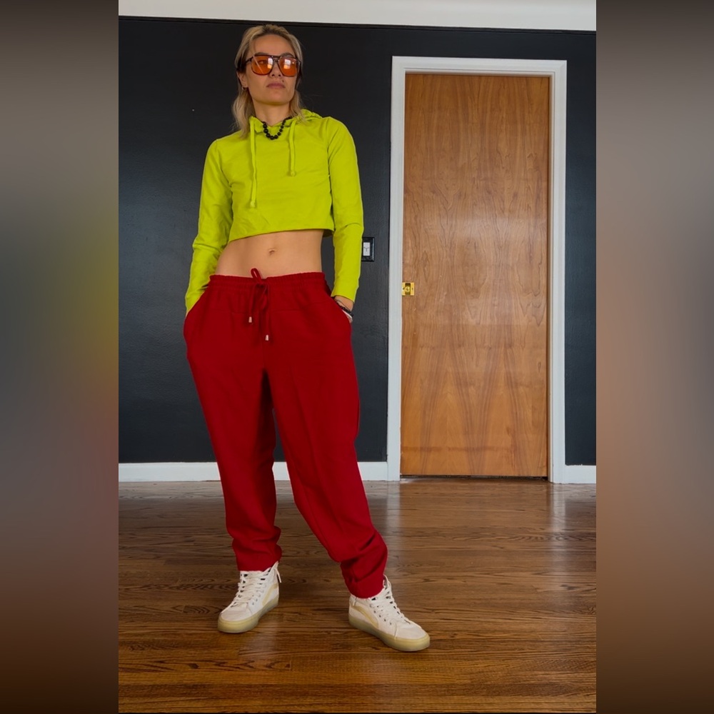 Vintage Ashley Stewart Crepe Parachute Jogger Pants